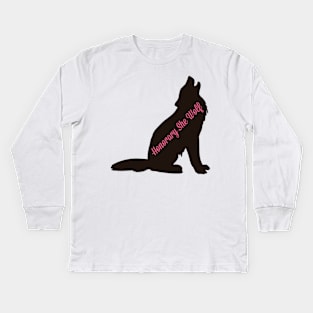 Honorary She Wolf Kids Long Sleeve T-Shirt